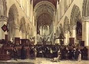 BLEKER, Gerrit Claesz THe Interior of the Grote Kerk,Haarlem oil on canvas